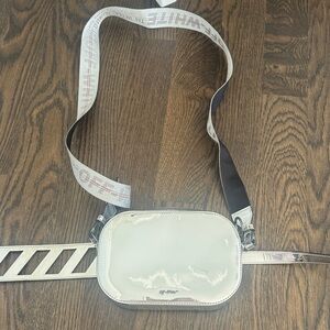 Off-White Mirror Camera Bag Silver